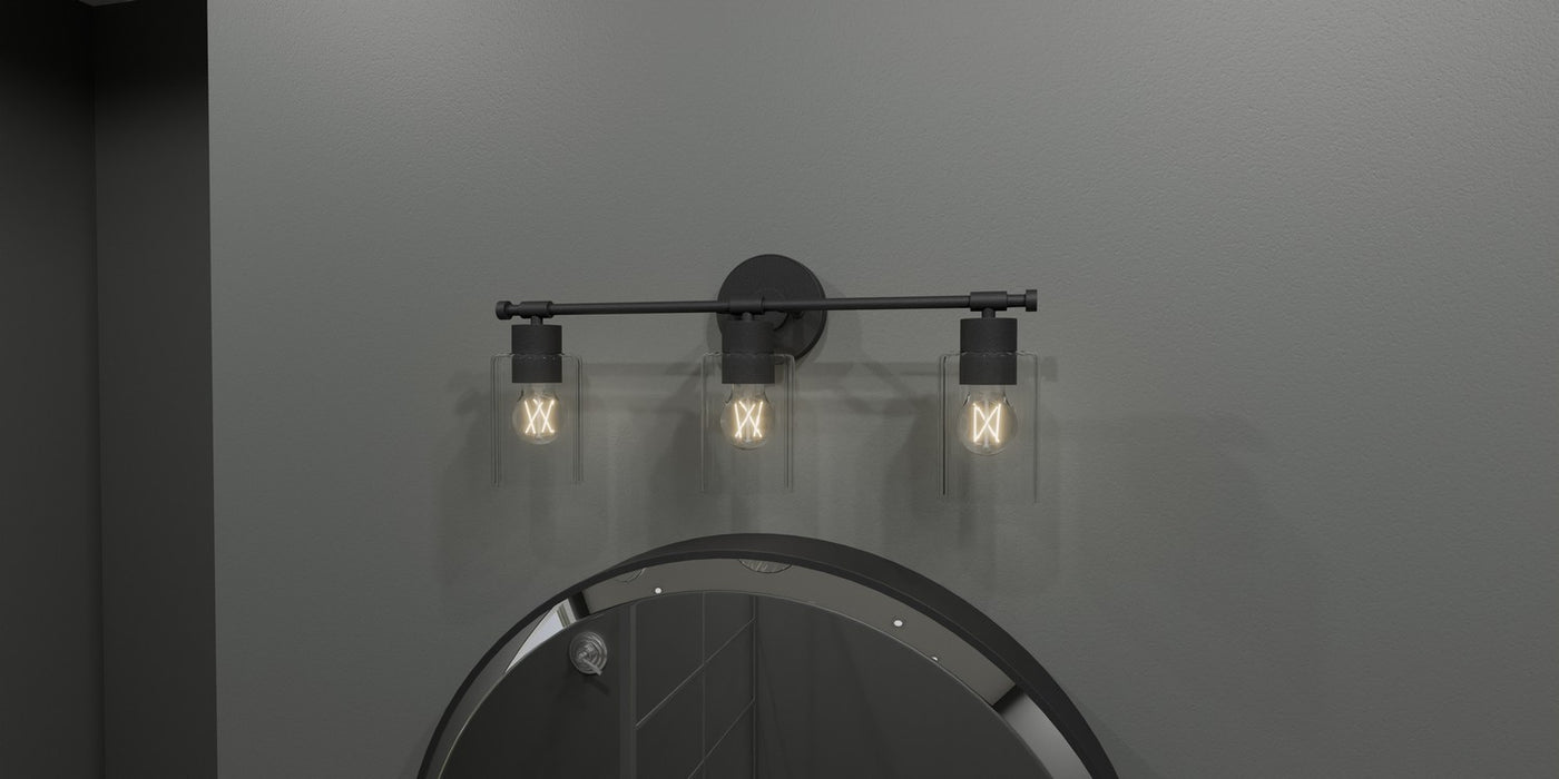 Myhouse Lighting Quoizel - CAP8623MBK - Three Light Bath - Caputo - Matte Black