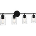 Myhouse Lighting Quoizel - CAP8632MBK - Four Light Bath - Caputo - Matte Black