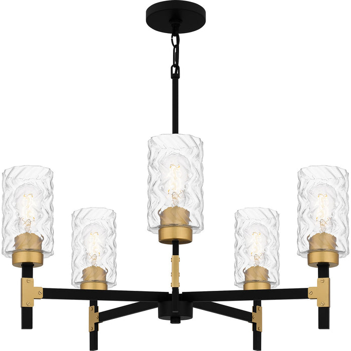 Myhouse Lighting Quoizel - CAY5028MBK - Five Light Chandelier - Carly - Matte Black