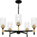 Myhouse Lighting Quoizel - CAY5028MBK - Five Light Chandelier - Carly - Matte Black