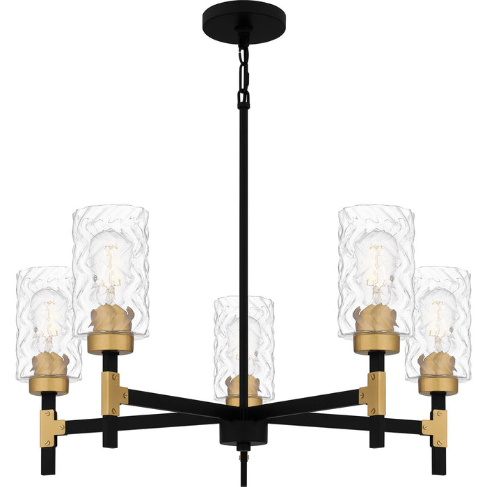 Myhouse Lighting Quoizel - CAY5028MBK - Five Light Chandelier - Carly - Matte Black