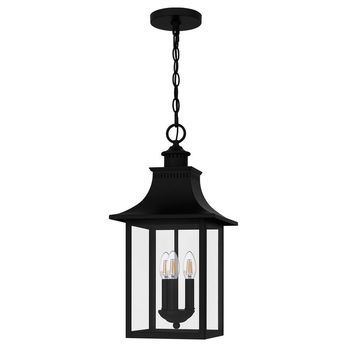 Myhouse Lighting Quoizel - CCR1510K - Three Light Pendant - Chancellor - Mystic Black