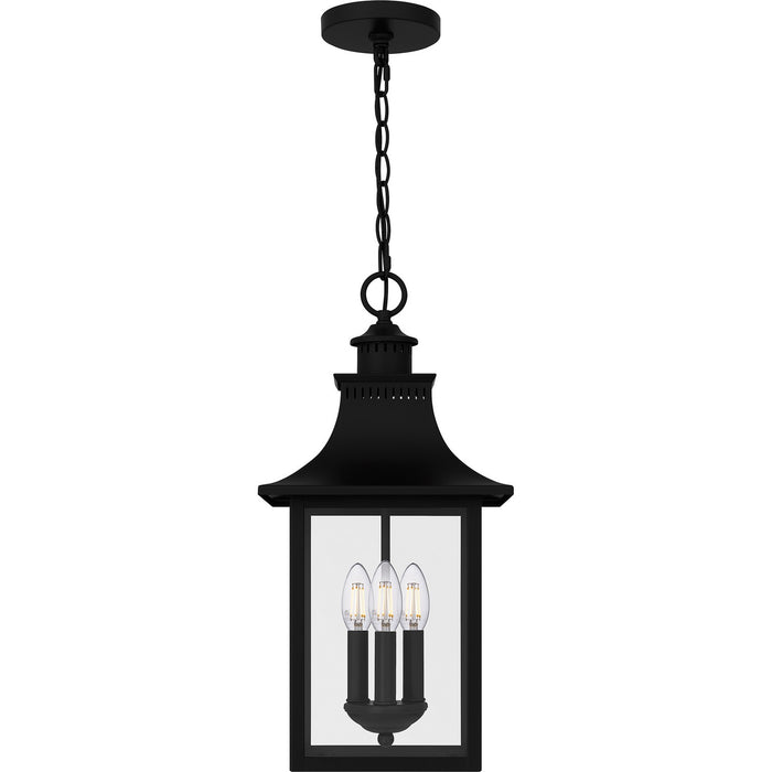 Myhouse Lighting Quoizel - CCR1910K - Three Light Outdoor Hanging Lantern - Chancellor - Mystic Black