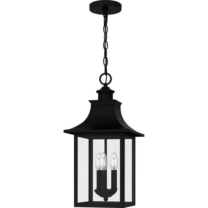 Myhouse Lighting Quoizel - CCR1910K - Three Light Outdoor Hanging Lantern - Chancellor - Mystic Black