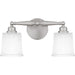 Myhouse Lighting Quoizel - CEC8616BN - Two Light Bath - Cecilia - Brushed Nickel