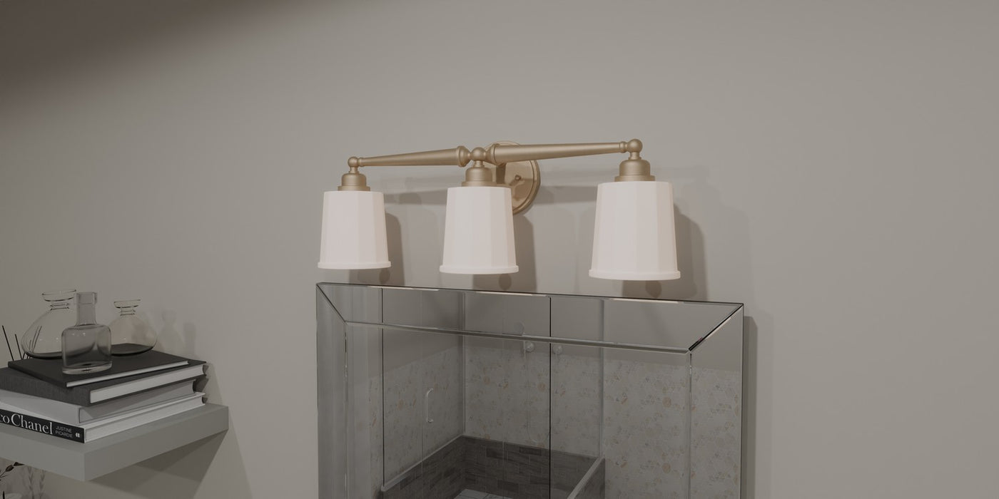 Myhouse Lighting Quoizel - CEC8624BGD - Three Light Bath - Cecilia - Bronze Gold