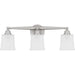 Myhouse Lighting Quoizel - CEC8624BN - Three Light Bath - Cecilia - Brushed Nickel