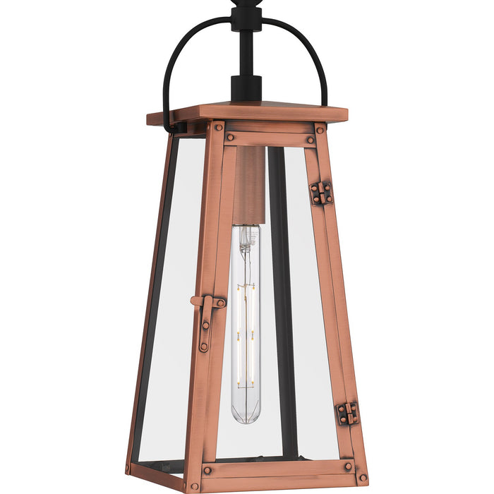 Myhouse Lighting Quoizel - CLN1907AC - One Light Outdoor Hanging Lantern - Carolina - Aged Copper