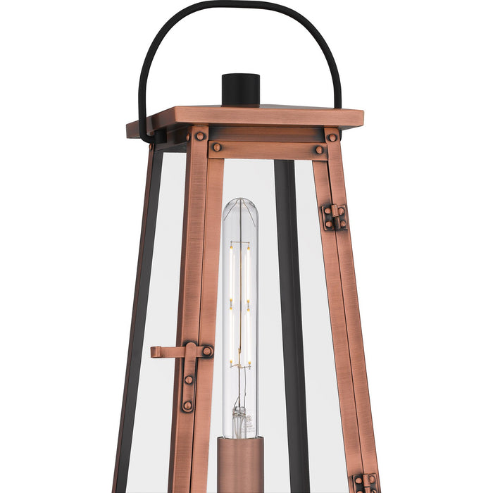 Myhouse Lighting Quoizel - CLN9007AC - One Light Outdoor Post Mount - Carolina - Aged Copper