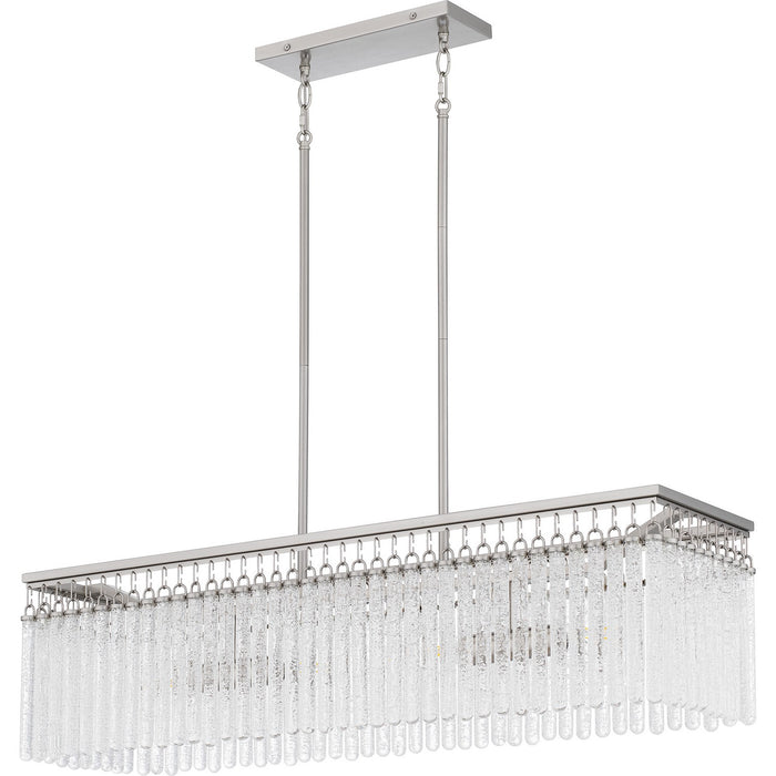 Myhouse Lighting Quoizel - CMI438BN - Four Light Linear Chandelier - Camilla - Brushed Nickel