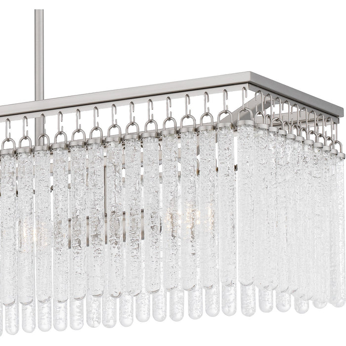 Myhouse Lighting Quoizel - CMI438BN - Four Light Linear Chandelier - Camilla - Brushed Nickel