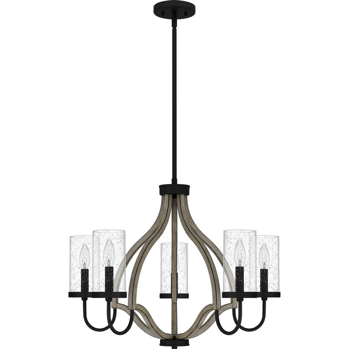 Myhouse Lighting Quoizel - CNE5026MBK - Five Light Chandelier - Cornelia - Matte Black