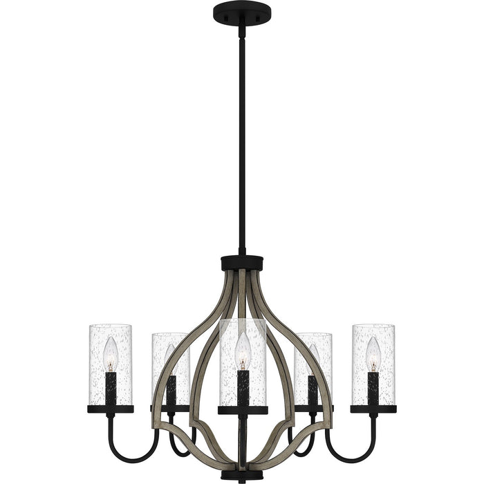 Myhouse Lighting Quoizel - CNE5026MBK - Five Light Chandelier - Cornelia - Matte Black