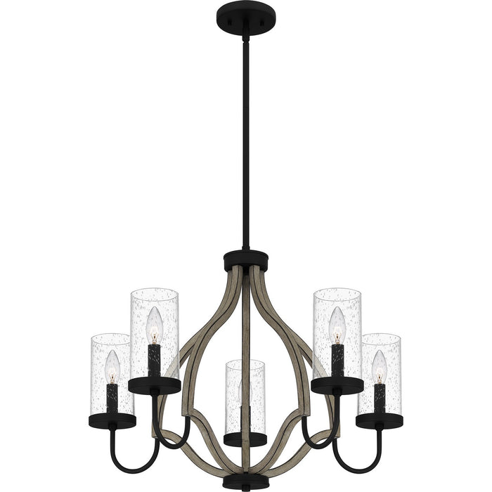 Myhouse Lighting Quoizel - CNE5026MBK - Five Light Chandelier - Cornelia - Matte Black