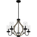 Myhouse Lighting Quoizel - CNE5026MBK - Five Light Chandelier - Cornelia - Matte Black