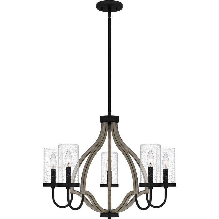 Myhouse Lighting Quoizel - CNE5026MBK - Five Light Chandelier - Cornelia - Matte Black