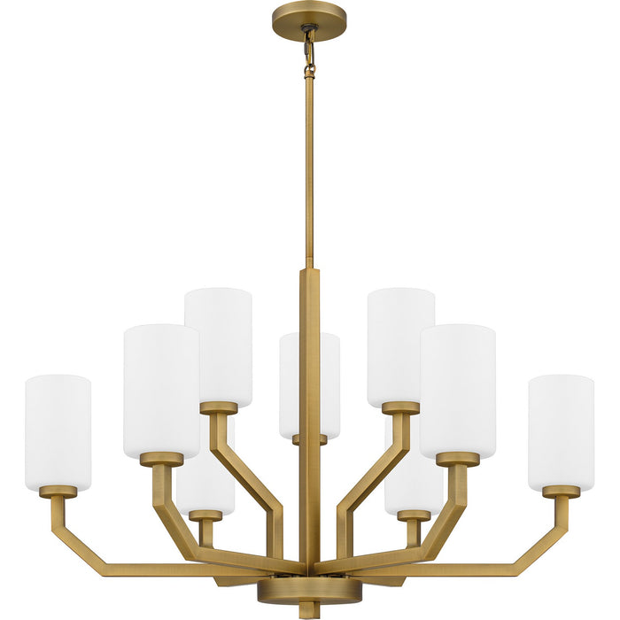 Myhouse Lighting Quoizel - CVR5034AB - Nine Light Chandelier - Cavalier - Aged Brass