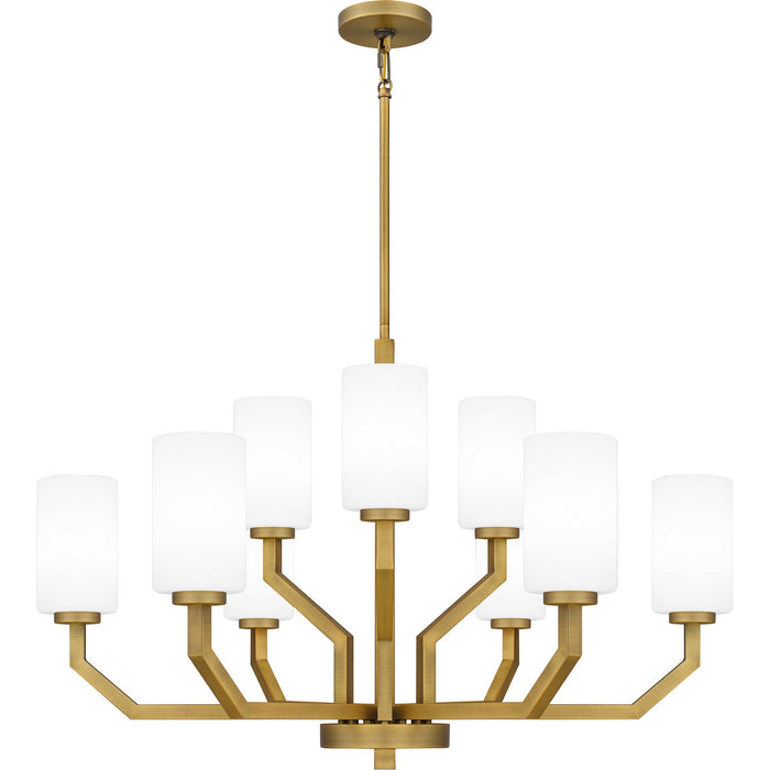 Myhouse Lighting Quoizel - CVR5034AB - Nine Light Chandelier - Cavalier - Aged Brass