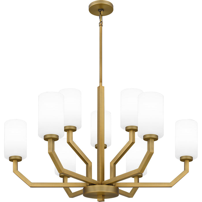 Myhouse Lighting Quoizel - CVR5034AB - Nine Light Chandelier - Cavalier - Aged Brass