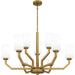 Myhouse Lighting Quoizel - CVR5034AB - Nine Light Chandelier - Cavalier - Aged Brass