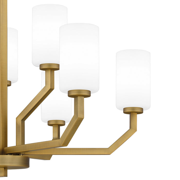 Myhouse Lighting Quoizel - CVR5034AB - Nine Light Chandelier - Cavalier - Aged Brass