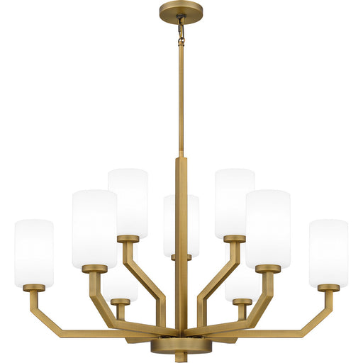 Myhouse Lighting Quoizel - CVR5034AB - Nine Light Chandelier - Cavalier - Aged Brass