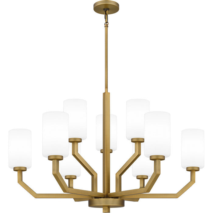 Myhouse Lighting Quoizel - CVR5034AB - Nine Light Chandelier - Cavalier - Aged Brass