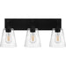 Myhouse Lighting Quoizel - DAC8624EK - Three Light Bath - Dacosta - Earth Black