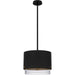 Myhouse Lighting Quoizel - EIO1814MBK - Three Light Pendant - Elio - Matte Black