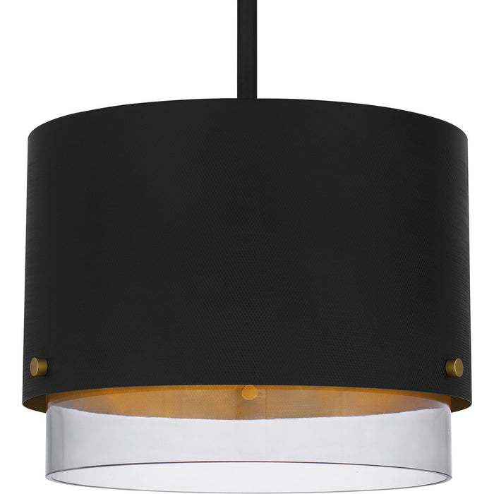 Myhouse Lighting Quoizel - EIO1814MBK - Three Light Pendant - Elio - Matte Black