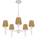 Myhouse Lighting Quoizel - FLA5026AWH - Five Light Chandelier - Flannery - Antique White