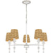 Myhouse Lighting Quoizel - FLA5026AWH - Five Light Chandelier - Flannery - Antique White