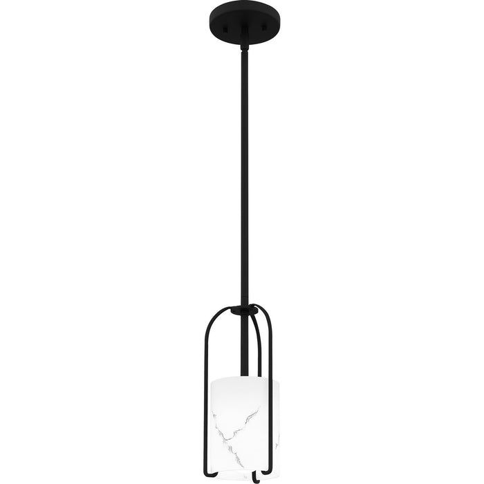 Myhouse Lighting Quoizel - FRB1505MBK - One Light Mini Pendant - Fairbanks - Matte Black