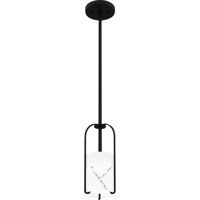 Myhouse Lighting Quoizel - FRB1505MBK - One Light Mini Pendant - Fairbanks - Matte Black