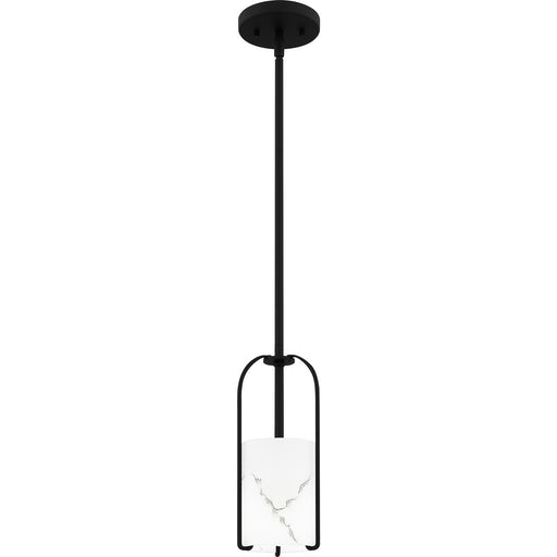 Myhouse Lighting Quoizel - FRB1505MBK - One Light Mini Pendant - Fairbanks - Matte Black