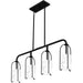 Myhouse Lighting Quoizel - FRB438MBK - Four Light Linear Chandelier - Fairbanks - Matte Black