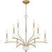 Myhouse Lighting Quoizel - FRI5032AB - Nine Light Chandelier - Frida - Aged Brass