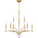 Myhouse Lighting Quoizel - FRI5032AB - Nine Light Chandelier - Frida - Aged Brass