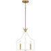 Myhouse Lighting Quoizel - DSL1814W - Four Light Pendant - Dusty Lane - Matte White