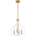 Myhouse Lighting Quoizel - DSL1814W - Four Light Pendant - Dusty Lane - Matte White