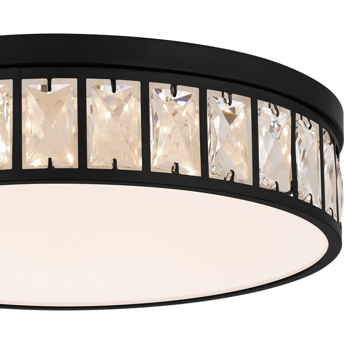 Myhouse Lighting Quoizel - GIB1615MBK - LED Flush Mount - Gibson - Matte Black