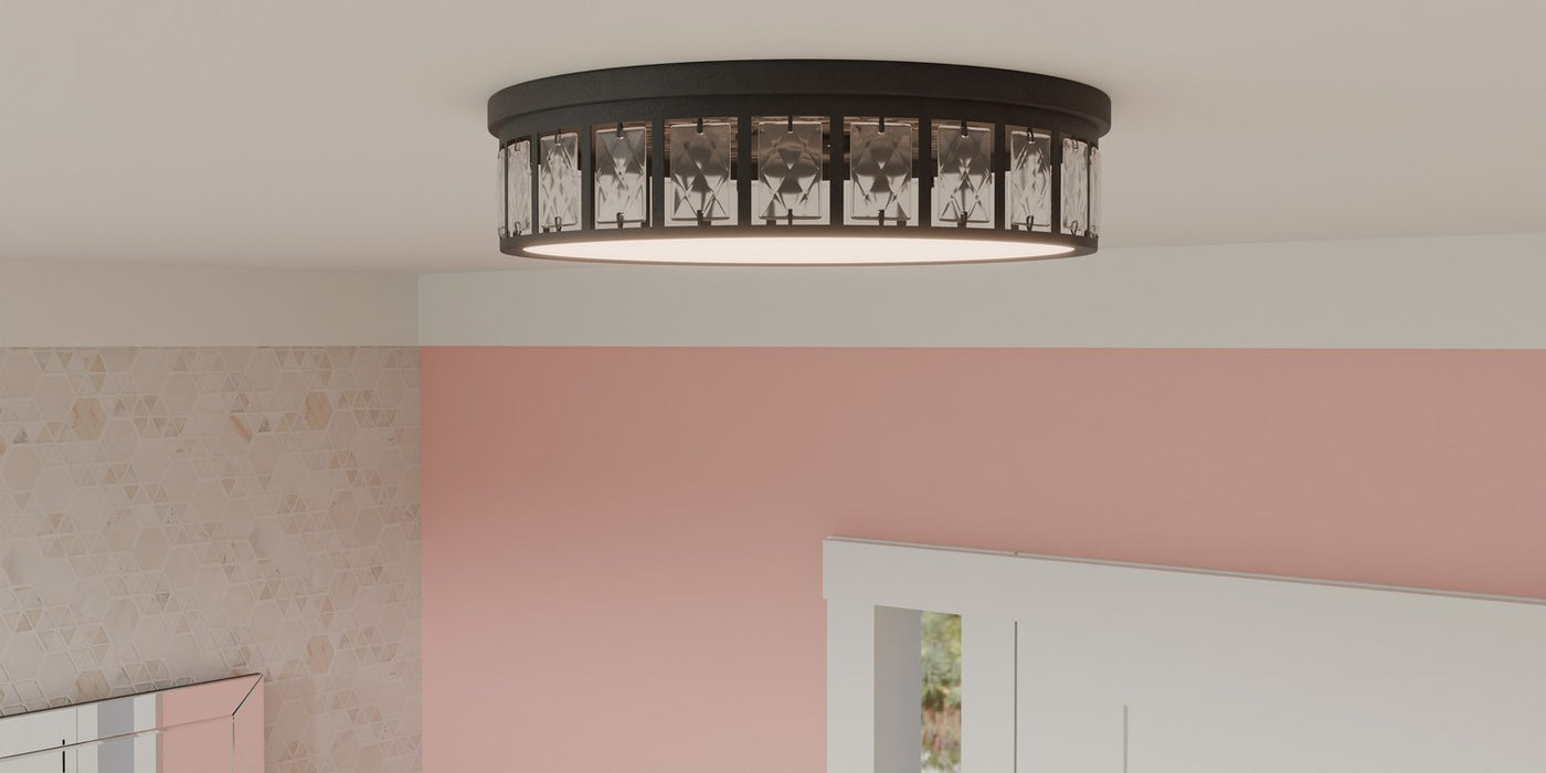 Myhouse Lighting Quoizel - GIB1615MBK - LED Flush Mount - Gibson - Matte Black