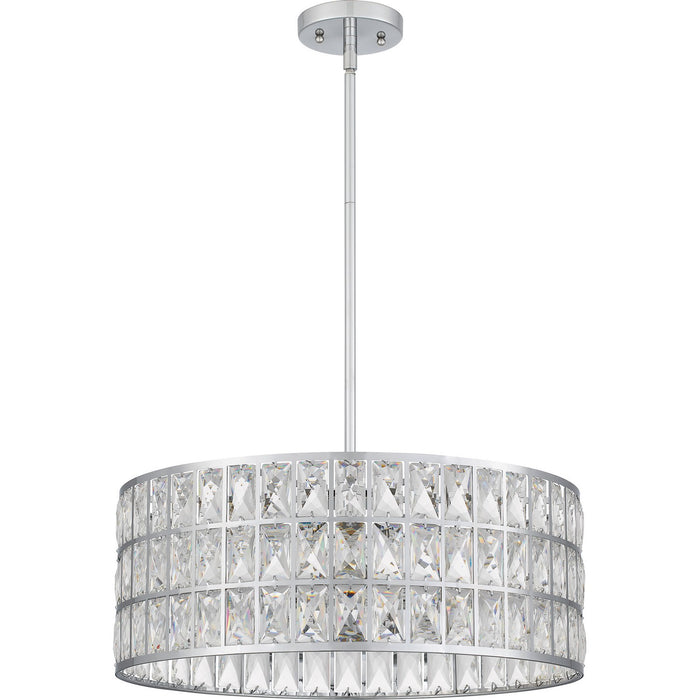 Myhouse Lighting Quoizel - GIB2820C - Four Light Pendant - Gibson - Polished Chrome