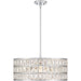 Myhouse Lighting Quoizel - GIB2820C - Four Light Pendant - Gibson - Polished Chrome