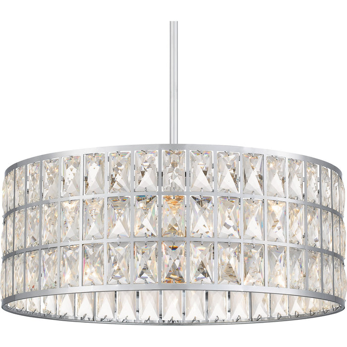 Myhouse Lighting Quoizel - GIB2820C - Four Light Pendant - Gibson - Polished Chrome