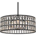 Myhouse Lighting Quoizel - GIB2820MBK - Four Light Pendant - Gibson - Matte Black