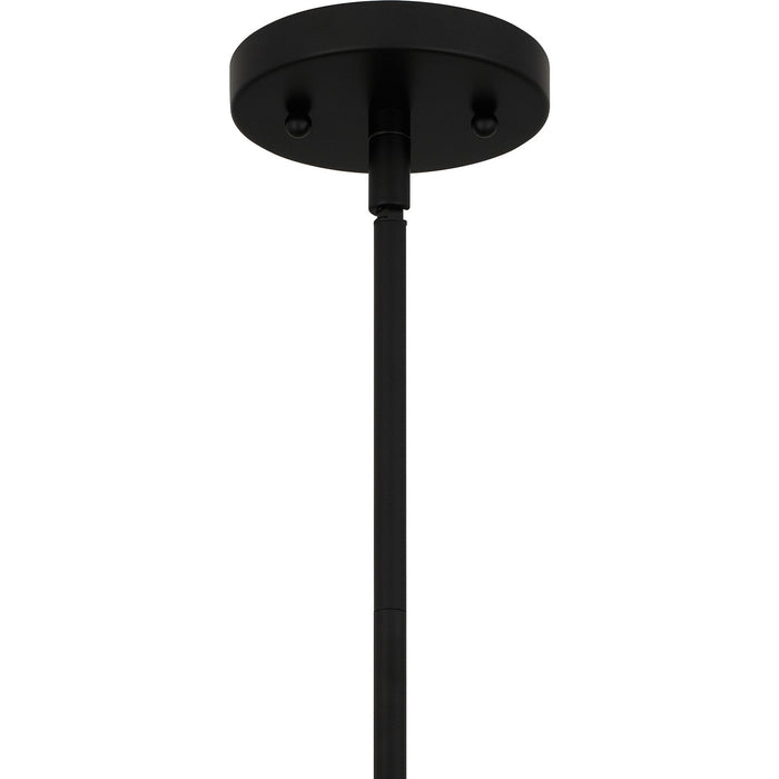 Myhouse Lighting Quoizel - GIB2820MBK - Four Light Pendant - Gibson - Matte Black