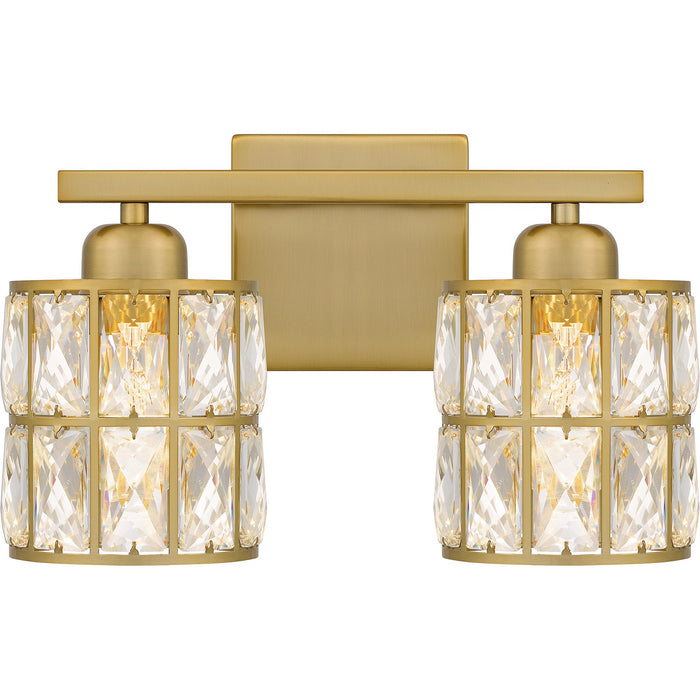 Myhouse Lighting Quoizel - GIB8613AB - Two Light Bath - Gibson - Aged Brass