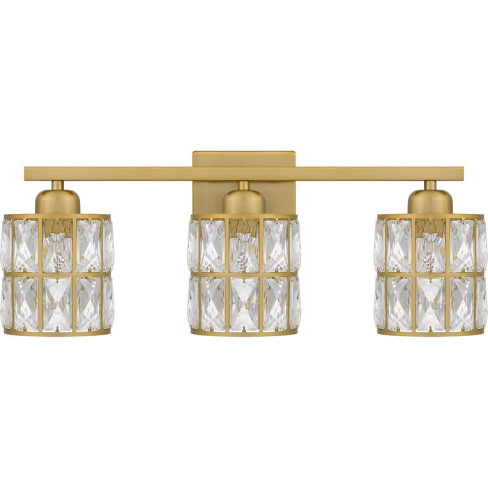 Myhouse Lighting Quoizel - GIB8622AB - Three Light Bath - Gibson - Aged Brass