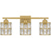 Myhouse Lighting Quoizel - GIB8622AB - Three Light Bath - Gibson - Aged Brass